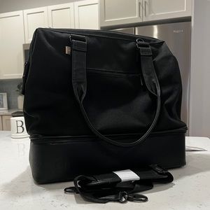 Beis Convertible Mini Weekender in Black